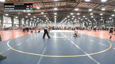 76 lbs Round 5 - 4:00pm Saturday - Gavin Davis, Westshore D.S. vs Matthew Oh, Maryland GOLD