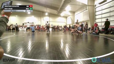110 lbs Rr Rnd 1 - Grayson Schafer, Bartlesville Wrestling Club vs Dax Culie, Wagoner Takedown Club