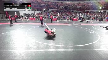 125 lbs Semifinal - Faye Schachtner, Victory School Of Wrestling vs Kinsley Jelinek, North Crawford Seneca