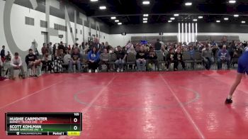 105 lbs Round 3 (8 Team) - Hughie Carpenter, Burnett Trained (OH) vs Scott Kohlman, Dundee Wrestling (MI)
