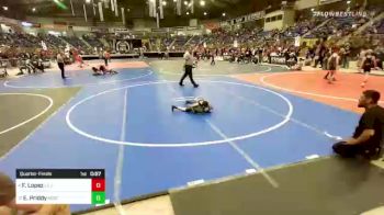 49 lbs Quarterfinal - Fernando Lopez, La Junta Growlers vs Elijah Priddy, Northeast CO Elite