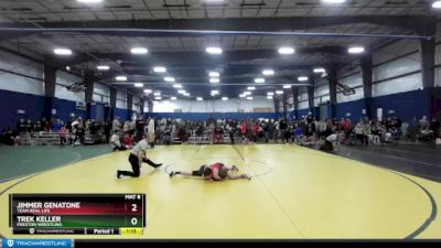 87 lbs Round 5 - Jimmer Genatone, Team Real Life vs Trek Keller, Preston Wrestling