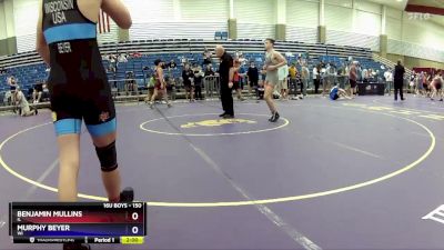 150 lbs Quarterfinal - Benjamin Mullins, IL vs Murphy Beyer, WI