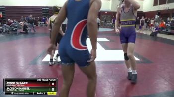 JV-12 lbs 3rd Place Match - Avone Skinner, Davenport Central vs Jackson Hansel, Vinton-Shellsburg