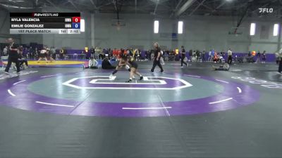 110 lbs 1st Place Match - Emilie Gonzalez, Iowa vs Nyla Valencia, Iowa