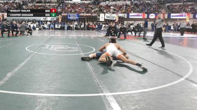 A - 190 lbs 3rd Place Match - Cooper Dighans, East Helena vs Wesley Walks, Hardin