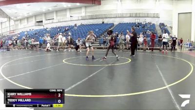 74 lbs Cons. Semi - Khiry Williams, MI vs Teddy Millard, IL