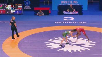 62 kg 1/8 Final - Kavelishimwe Ester Abraham, Namibia vs Bilyana Zhivkova Dudova, Bulgaria