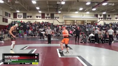 165 lbs Round 1 - Tayge Privett, Harrisburg vs Hunter Linnell, Prairie, Cedar Rapids