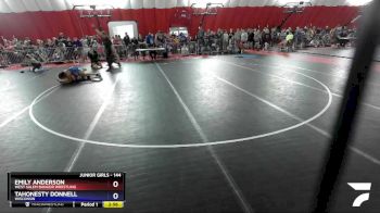 144 lbs Round 2 - Emily Anderson, West Salem Bangor Wrestling vs TaHonesty Donnell, Wisconsin