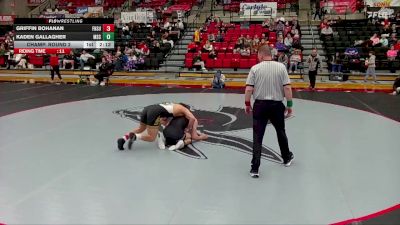 165 lbs Champ. Round 2 - Griffin Bohanan, Fort Hays State vs Kaden Gallagher, Murray State College