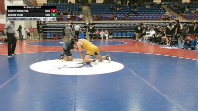215 lbs Round 2: Quarterfinals - Simon Steckel, Oconee County vs Jacob Rice, Troup
