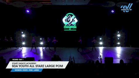 Starz Dance Academy - SDA Youth All Starz Large Pom [2024 Youth - Pom - Large Day 1] 2024 ASC Clash of the Titans Schaumburg & CSG Dance Grand Nationals