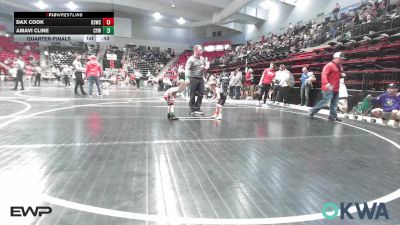 35 lbs Semifinal - Haze Hurd, Pawhuska Elks Takedown vs Chet Clay, Skiatook Youth Wrestling