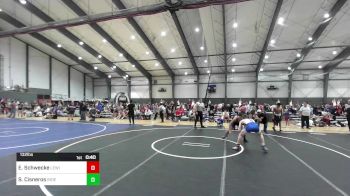 132 lbs Consi Of 8 #2 - Eian Schwecke, Lewiston WC vs Sebastian Cisneros, Independent