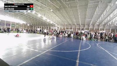 40 lbs Cons. Semi - Dallon Sawyer, Southwest Wolverines Wrestling vs Leo Wilson, Northside Wrestling Club