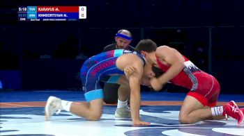 57 kg Semifinal - Muhammet Karavus, Tur vs Manvel Khndzrtsyan, Arm