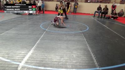 120_B lbs Consolation - Aiden Rafferty, Brookville vs Emanuel White, Highlands