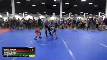 48 lbs Round 7 (10 Team) - Tyanna Evans, Orchard South vs Lucas Krause, Colon Trained