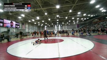 53.2-58 Champ. Round 1 - Sariah Fisher, Riverhawk Wrestling Academy vs Aaliyah Blevins, Askeo International Mat Club