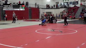 120 lbs Champ. Round 1 - Owen Thomson, Camanche vs Brady Keller, Fulton (H.S.)