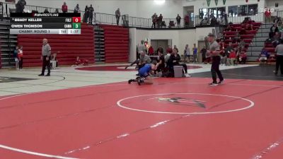 120 lbs Champ. Round 1 - Owen Thomson, Camanche vs Brady Keller, Fulton (H.S.)