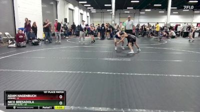 76 lbs Placement (4 Team) - Adam Hagenbuch, Kraken vs Nico Bresadola, Brawler Elite