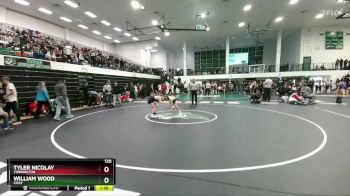 120 lbs Champ. Round 2 - Tyler Nicolay, Torrington vs William Wood, Cody