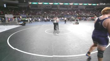 D 3 285 lbs Quarterfinal - Brent Bourget, Rosepine vs Gerald Daniels, De La Salle