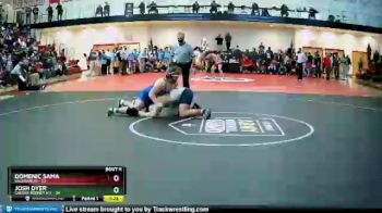 285 lbs Semifinals (8 Team) - Josh Dyer, Caesar Rodney H S vs Domenic Sama, Salesianum
