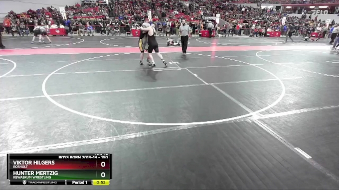 150 lbs Cons. Round 1 - Viktor Hilgers, Rosholt vs Hunter Mertzig ...