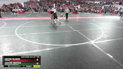 150 lbs Cons. Round 1 - Viktor Hilgers, Rosholt vs Hunter Mertzig, Kewaskum Wrestling