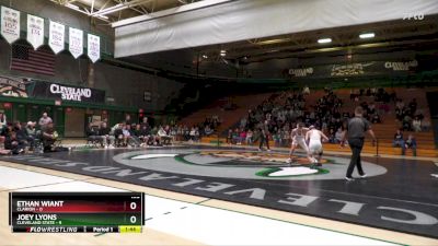 197 lbs Joey Lyons, Cleveland State vs Ethan Wiant, Clarion