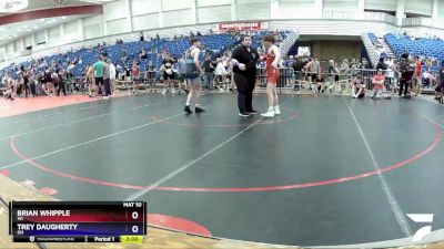 126 lbs Cons. Round 1 - Brian Whipple, WI vs Trey Daugherty, OH