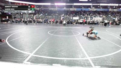 49 lbs Consi Of 8 #1 - Emmett Reeves, Big Dog Grappling Academy vs Aaron Noh, Gulf Coast WC
