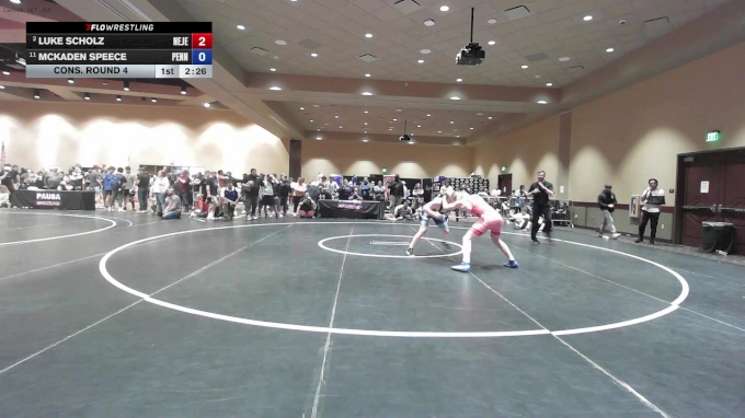 157 lbs Cons. Round 4 - Luke Scholz, New Jersey vs McKaden Speece, Pennsylvania