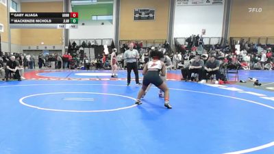 138 lbs Consi Of 8 #2 - Gaby Aliaga, Greenwich vs Mackenzie Nichols, Jonathan Law