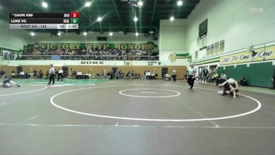 126 lbs Quarterfinal - Gavin Kim, Sunny Hills vs Luke Vo, Redlands