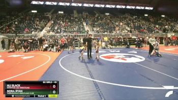 43 lbs Semifinal - Ali Slack, Riverton USA Wrestling vs Nora Ryan, Thermopolis Wrestling Club