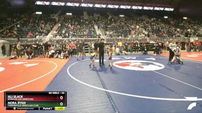 43 lbs Semifinal - Ali Slack, Riverton USA Wrestling vs Nora Ryan, Thermopolis Wrestling Club