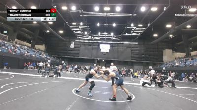 165 lbs Semifinal - Brady Benham, Central Oklahoma vs Hayden Brown, Oklahoma City