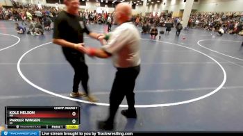 70 lbs Champ. Round 1 - Kole Nelson, MN vs Parker Wingen, SD