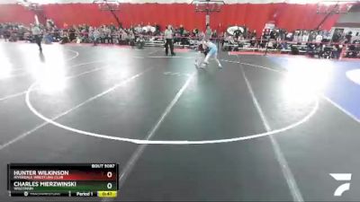 92 lbs Cons. Round 3 - Hunter Wilkinson, Riverdale Wrestling Club vs Charles Mierzwinski, Wisconsin