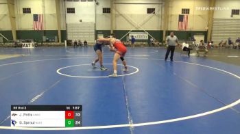 220 lbs Prelims - Jarin Potts, Amherst High School vs Gavin Sproul, Norton High School