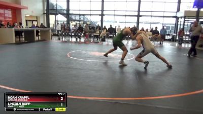 175 lbs Semifinal - Noah Krapfl, Wahlert, Dubuque vs Lincoln Bopp, Iowa City, West