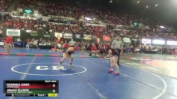 G - 145 lbs Quarterfinal - McKenna Jones, Conrad Girls vs Ariana Ellison, Custer Co. (Miles City) Girls