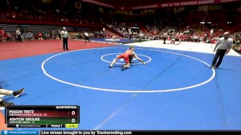 150 lbs D1 - Quarter-finals (fri 5:30 P.m.) - Mason Tritz, Wisconsin Rapids Lincoln vs Ashton Grulke, Hartford Union