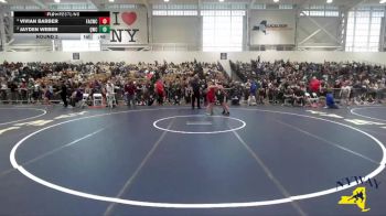 122 lbs Round 2 - Jayden Weber, Quaker Wrestling Club vs Vivian Barber, Fort Ann Cardinals Wrestling Club