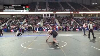 140 lbs Quarterfinal - Nina Mulkey, Wichita Wrestling Club vs Trinity Bright, Falcon Empire