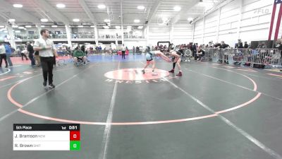 130 lbs 5th Place - Jacob Bramson, New England Gold WC vs Ryder Brown, Smitty's Wrestling Barn